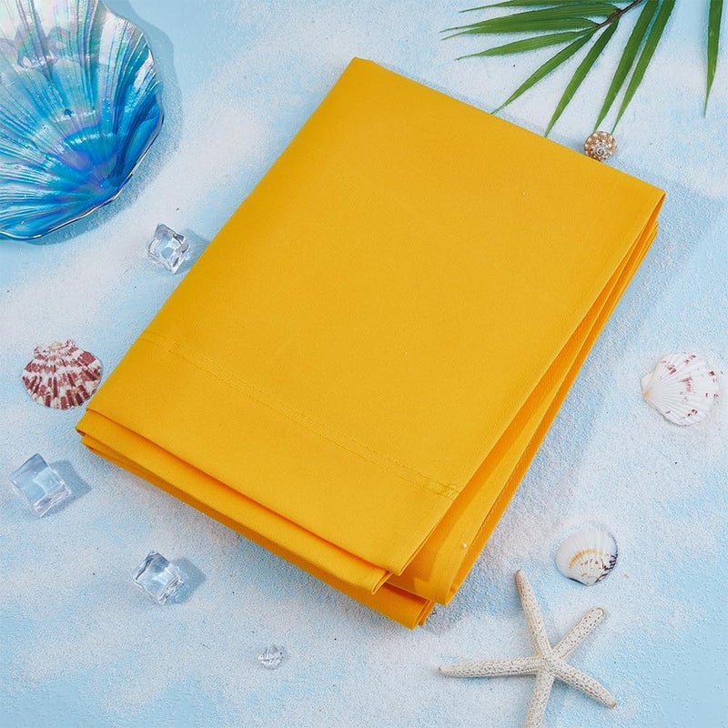 Hobbspring 45x16.92 Inch Beach Chair Replacement Fabrics Sling Chair Replacement Canvas Yellow Patio Sling Chairs Cloth Outdoor Folding Chair Fabric for Home Beach Chair Garden Courtyard - Image 5